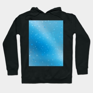 Sparkly Blue Violet and Silver Stars Abstract Design Hoodie